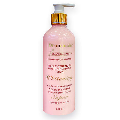 Lotion Glutathion en or 24 K hydratante et éclaircissante