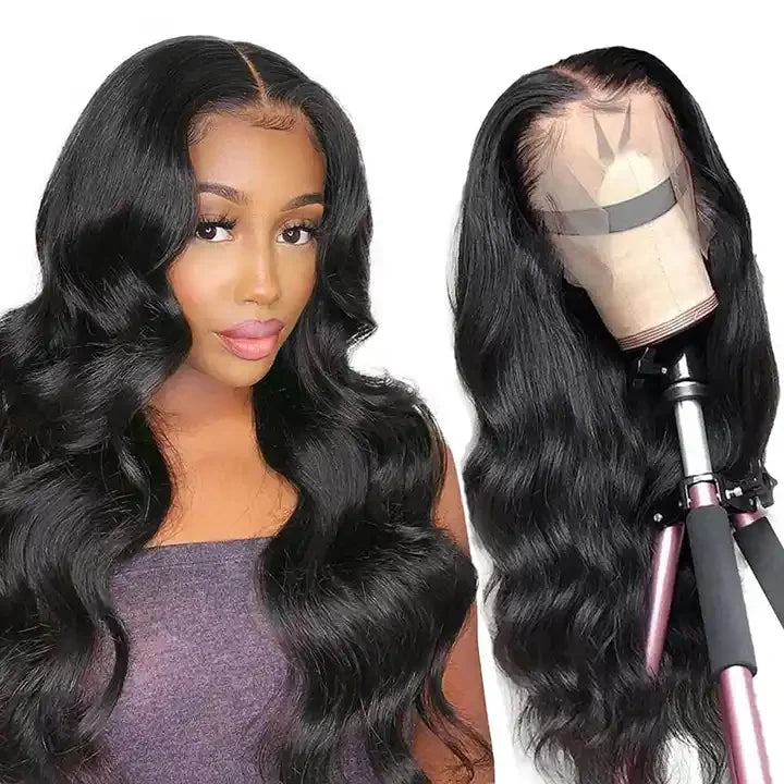 Lovelyshop1 Perruque Lace Frontal Wig naturelle brésilienne