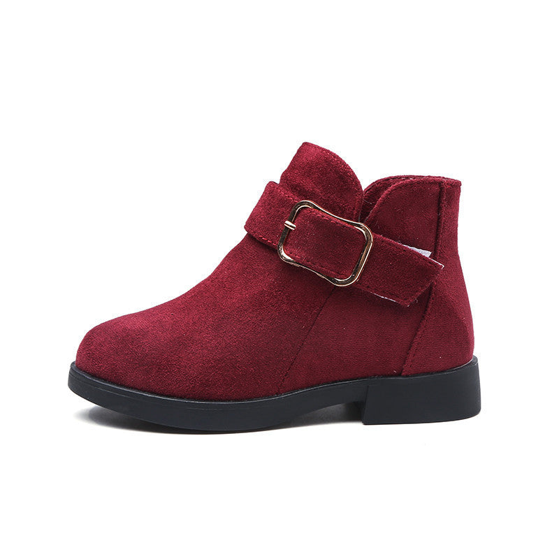 Bottes en cuir daim pour grands enfants