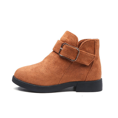 Bottes en cuir daim pour grands enfants