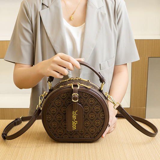 Commuter Retro Small Round Fashion Handbag