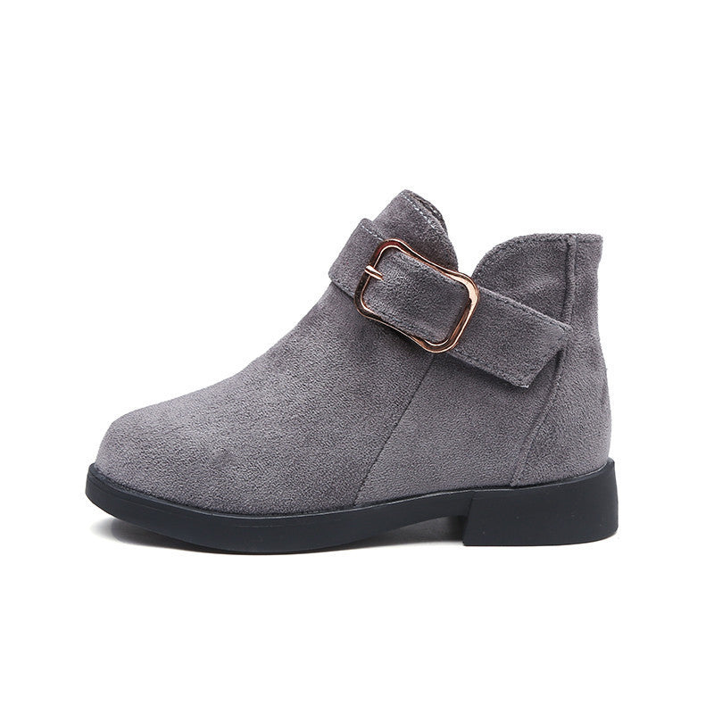 Bottes en cuir daim pour grands enfants