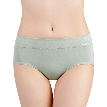 Culotte antibactérienne taille mi-haute en coton graphène pour femme