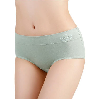 Culotte antibactérienne taille mi-haute en coton graphène pour femme