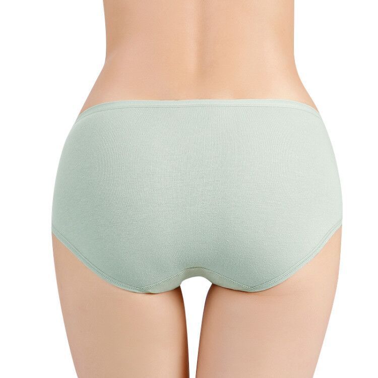 Culotte antibactérienne taille mi-haute en coton graphène pour femme