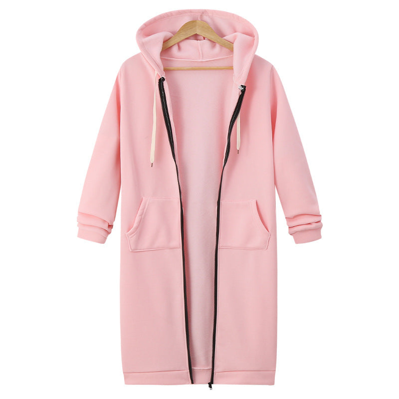 Capuche Manches Longues Pull Polaire Longue Veste