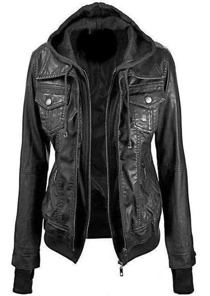 Veste en cuir Annalise pour femme