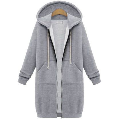 Capuche Manches Longues Pull Polaire Longue Veste