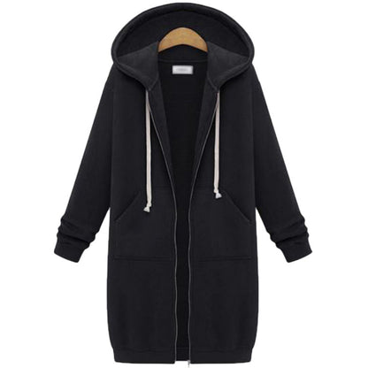 Capuche Manches Longues Pull Polaire Longue Veste