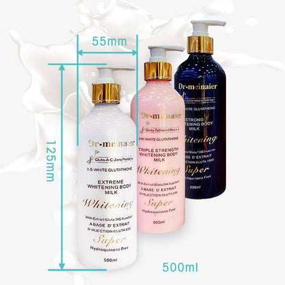 Lotion Glutathion en or 24 K hydratante et éclaircissante