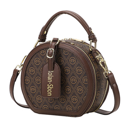 Commuter Retro Small Round Fashion Handbag