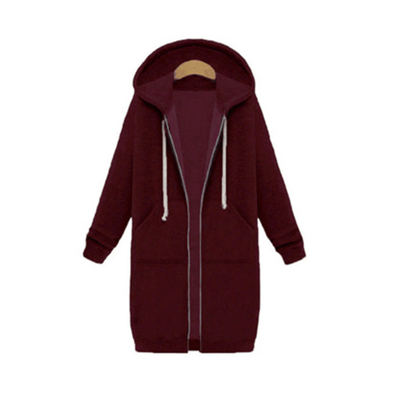 Capuche Manches Longues Pull Polaire Longue Veste