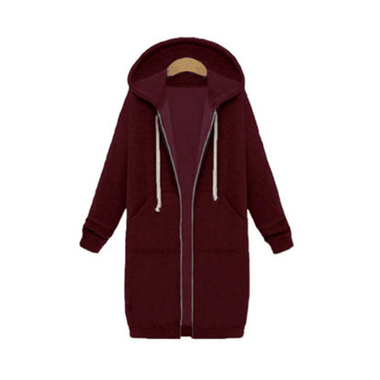 Capuche Manches Longues Pull Polaire Longue Veste